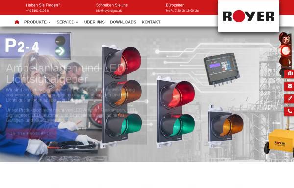Vorschau von www.royersignal.de, Royer Signaltechnik GmbH