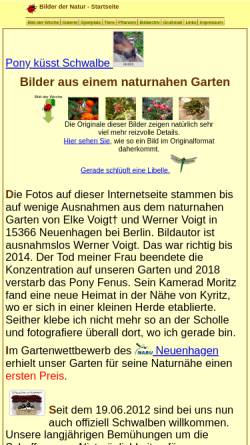 Vorschau der mobilen Webseite www.bilder-der-natur.de, Voigt, Werner