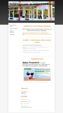Vorschau der mobilen Webseite www.seufert-augenoptik.de, Augenoptik Seufert