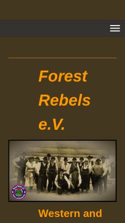 Vorschau der mobilen Webseite www.forest-rebels.de, Forest-Rebels e.V.