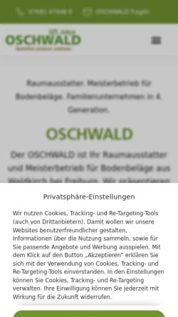 Vorschau der mobilen Webseite www.oschwaldkirch.de, Oschwald ABC der Wohnidee GmbH