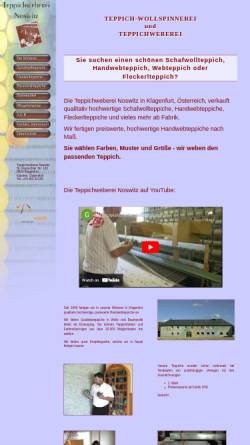 Vorschau der mobilen Webseite www.teppichweberei.at, Teppichweberei Noswitz