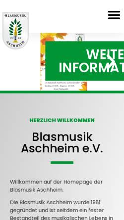 Vorschau der mobilen Webseite www.blasmusik-aschheim.de, Blasmusik Aschheim e.V.