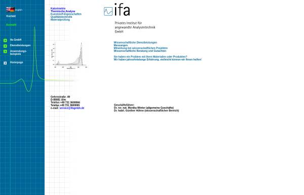 Institut für angewandte Analysentechnik (IFA) GmbH