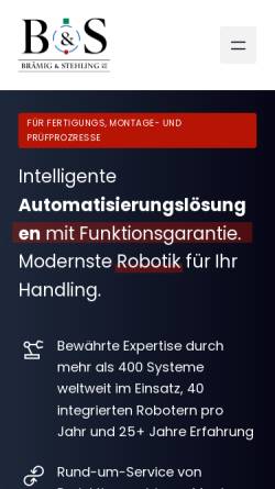 Vorschau der mobilen Webseite www.braemig.de, Brämig & Stehling GmbH