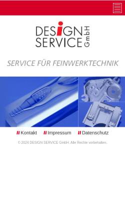 Vorschau der mobilen Webseite www.designservicefm.de, Design Service GmbH
