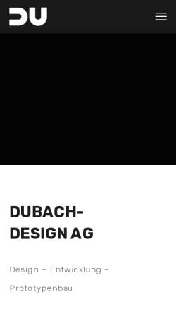 Vorschau der mobilen Webseite dubach-design.ch, Dubach-Design AG