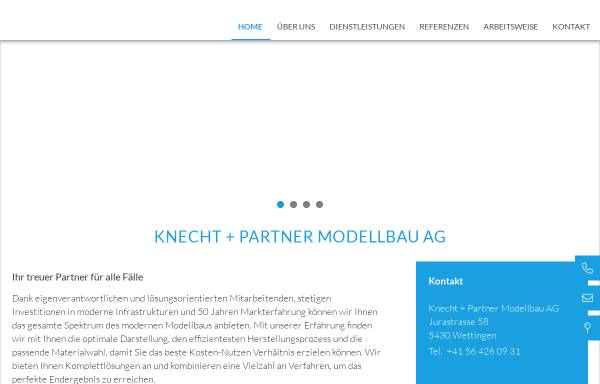 Vorschau von www.knecht-partner.ch, Knecht+Partner Modellbau AG