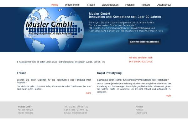 Vorschau von www.manglermusler.de, Mangler & Musler GmbH