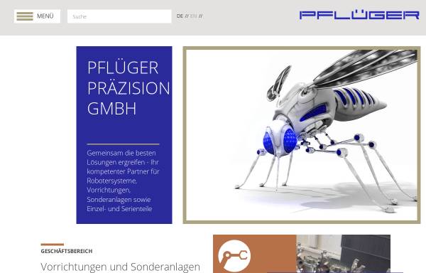 Vorschau von www.pflueger-praezision.de, Pflüger Präzision GmbH