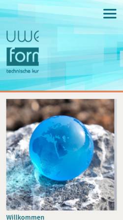 Vorschau der mobilen Webseite www.form-acryl.com, Uwe Heyde form+acryl