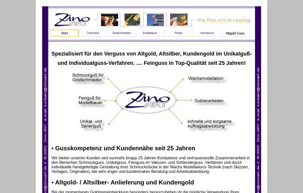 Vorschau von www.zinoart.de, ZinoArt, Inh. Norbert Zimmermann