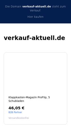 Vorschau der mobilen Webseite www.verkauf-aktuell.de, Verkauf-aktuell.de