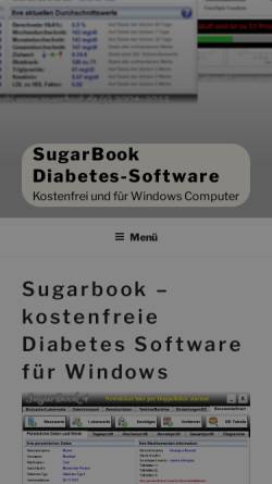 Vorschau der mobilen Webseite www.sugarbook.de, SugarBook