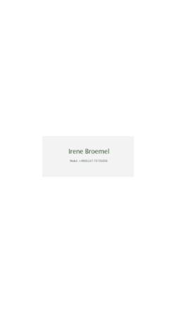 Vorschau der mobilen Webseite www.irenebroemel.de, Irene Broemel - Agentur für Fotografen