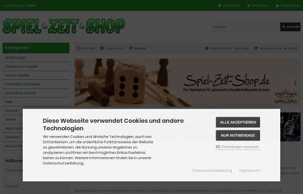 Vorschau von www.spiel-zeit-shop.de, Spiel-Zeit-Shop, Peter Uphoff