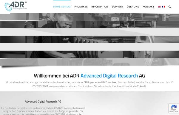 Vorschau von www.adr-ag.de, ADR AG - Advanced Digital Research