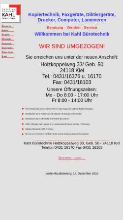 Vorschau der mobilen Webseite www.kahl-buerotechnik.de, Kahl Bürotechnik