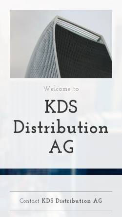 Vorschau der mobilen Webseite www.kds.ch, KDS Distribution AG
