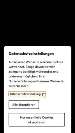Vorschau der mobilen Webseite www.kisters.de, Kisters AG