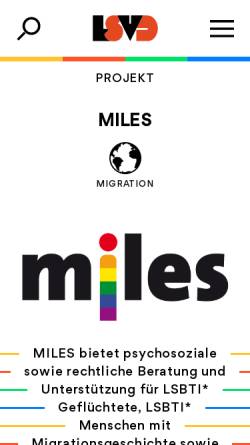 Vorschau der mobilen Webseite www.miles.lsvd.de, MILES