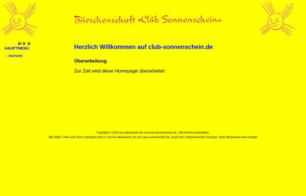 Vorschau von www.club-sonnenschein.de, Burschenschaft 