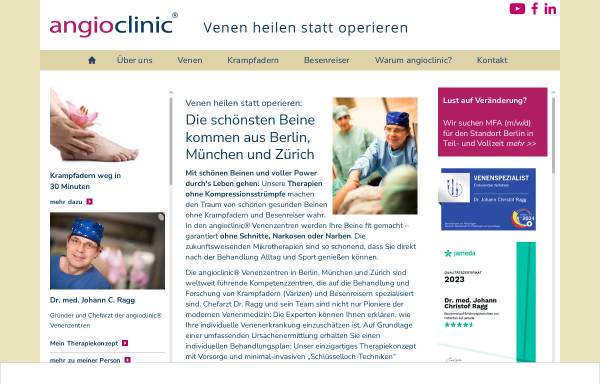 Vorschau von www.angioclinic.de, angioclinic