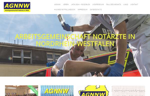 Vorschau von www.agnnw.de, Arbeitsgemeinschaft Notärzte in Nordrhein-Westfalen (AGNNW)