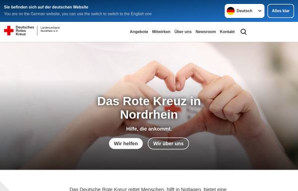Vorschau von www.drk-nordrhein.de, Deutsches Rotes Kreuz (DRK), Landesverband Nordrhein e.V.