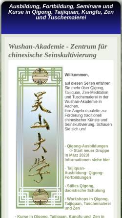 Vorschau der mobilen Webseite www.qigong-fortbildung.de, Qigong Fortbildung