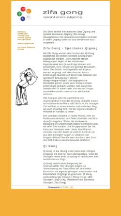Vorschau der mobilen Webseite zifagong.de, Zifa Gong - Spontanes Qigong