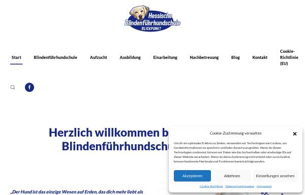 Vorschau von www.mein-blindenfuehrhund.de, Hessische Blindenführhundschule Blickpunkt GmbH