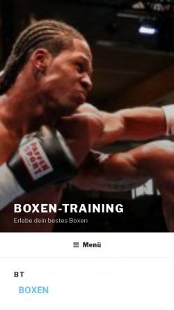 Vorschau der mobilen Webseite www.boxen-training.de, Boxen-Training.de