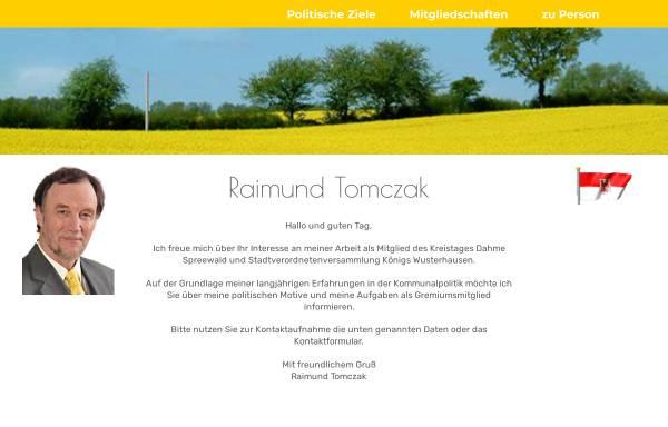 Vorschau von www.raimund-tomczak.de, Tomczak, Raimund (MdL)