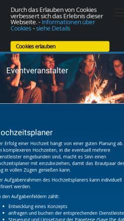 Vorschau der mobilen Webseite www.eventveranstalter.de, Dirk Boll Eventveranstalter GmbH
