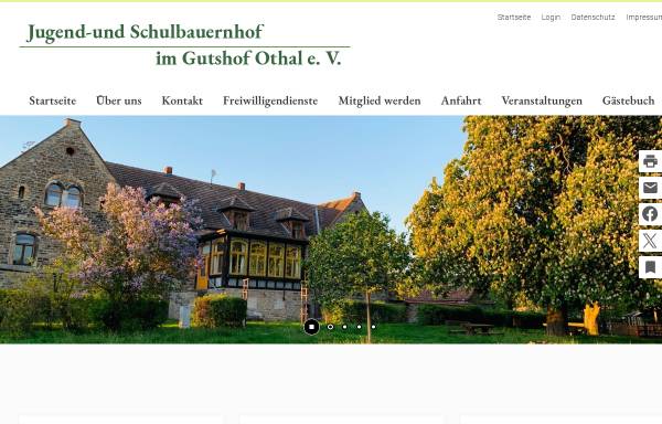 Vorschau von www.schulbauernhof-othal.de, Schulbauernhof Othal