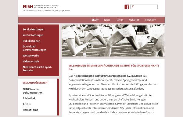 Vorschau von www.nish.de, Niedersächsisches Institut für Sportgeschichte Hoya (NISH )