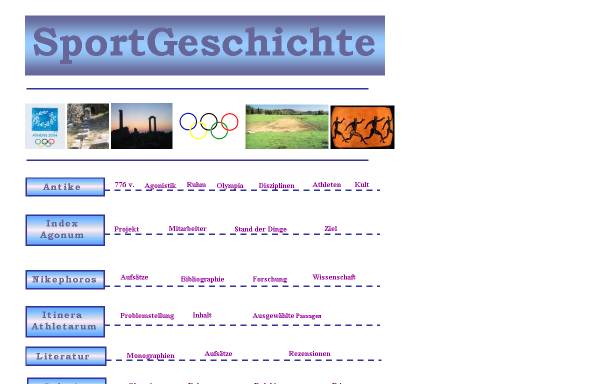 Vorschau von www.sportgeschichte.com, Sportgeschichte