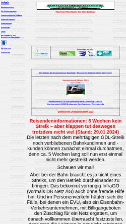 Vorschau der mobilen Webseite www.suedharzstrecke.de, Initiative 