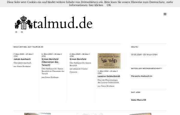 Vorschau von www.talmud.de, Jüdische Liberale Vereinigung EtzAmi