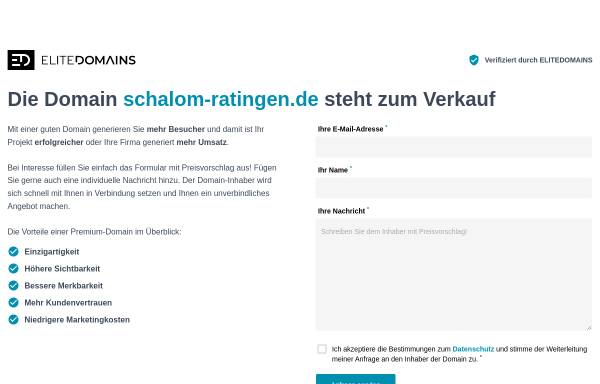 Vorschau von schalom-ratingen.de, Schalom - Jüdischer Kulturverein Ratingen