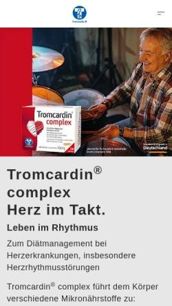 Vorschau der mobilen Webseite www.trommsdorff.de, Trommsdorff GmbH & Co. KG