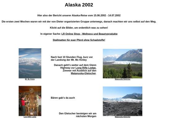 Vorschau von spreuss.free.fr, Alaska 2002 [Carmen & Steffen Preuss]