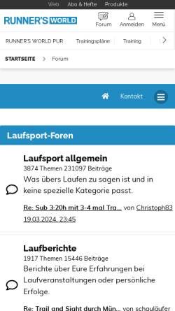 Vorschau der mobilen Webseite www.laufen-aktuell.de, Laufen aktuell
