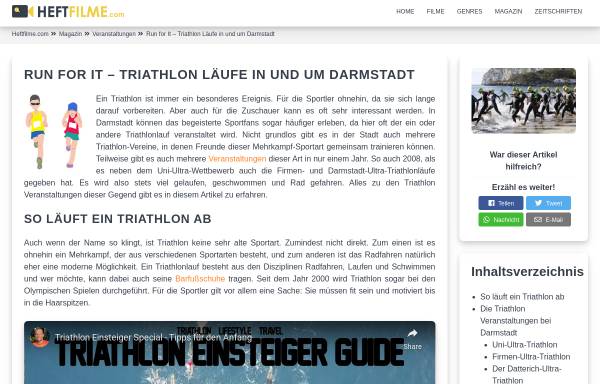 Vorschau von www.runforit.de, Marathon und Triathlon von Dieter Bremer