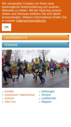 Vorschau der mobilen Webseite www.marathon4you.de, Marathon4you