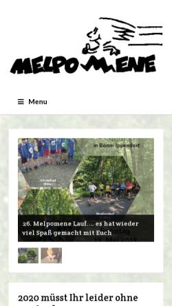 Vorschau der mobilen Webseite www.melpomenebonn.de, Melpomene Bonn e.V.