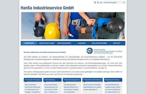 Vorschau von www.hansa-industrieservice.de, HanSa Industrieservice GmbH