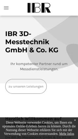 Vorschau der mobilen Webseite www.ibr-lohnmessungen.de, IBR Ing.-Büro Andreas Rühmer
