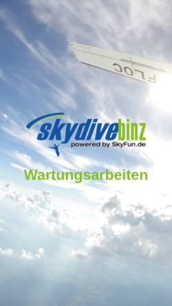 Vorschau der mobilen Webseite www.sky-fun.de, Fallschirmsport Sky-Fun GmbH